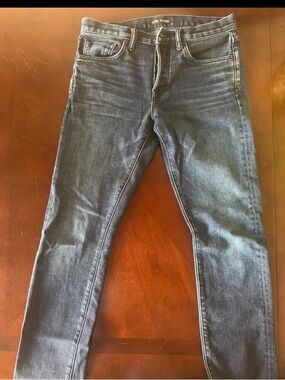 Tom Ford Men's Skinny Jeans in Dark Blue Denim